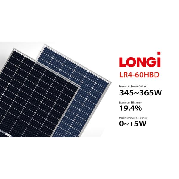 Half Cut Longi Solar Panel Mono Two Sided Solar Panel PERC 350W 355W 370W 375W 380W