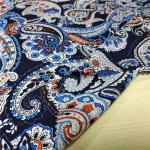 110-115GSM Printed Rayon Fabric High Color Fastness No Deformation 45X45 Yarn