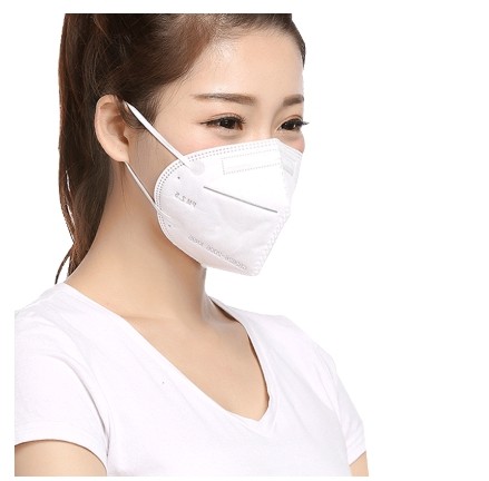 Folding KN95 Face Mask Non Woven Disposable Mask Antibacterial Anti Virus