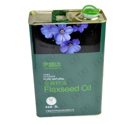 DADI 3L Matte Finish Tin Can Sunflower Oil Food Oil Can Import Spout Lid Carry