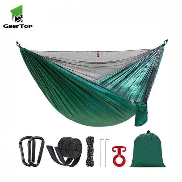 OEM Logo L260cm Portable Camping Hammock for Garden