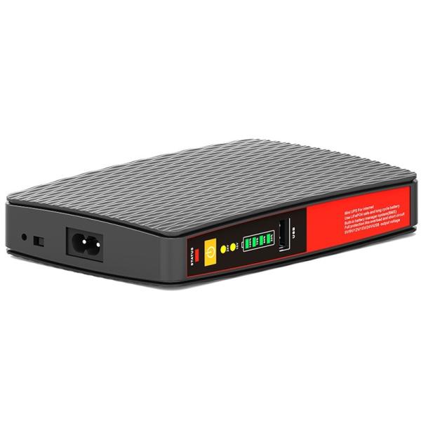 18W Portable Mini DC UPS With 8000mah LifeP04 Lithium Battery
