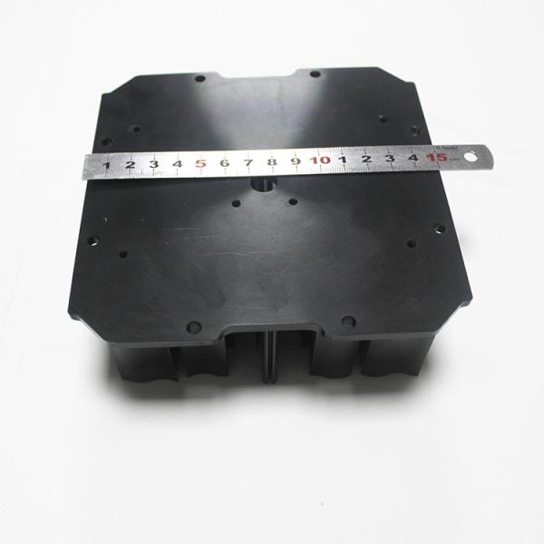Black Anodizing Cold Forging Heat Sink For LED Lighting Width 150mm