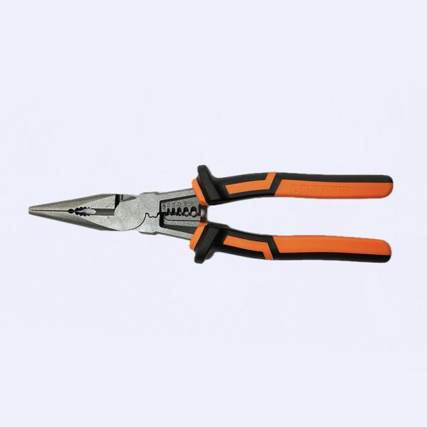 Telflon Finished Long Nose Pliers Soft Handle Ergonomic Extended Pliers