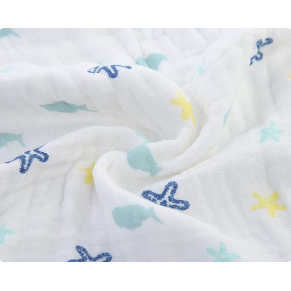 Fastness Four Layer Floral Cotton Gauze Fabric Gauze Bath Towel 57 Inch