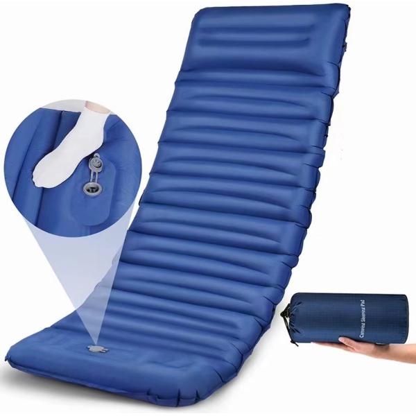 Hiking Self Inflating Outdoor Sleeping Mat Inflatable Sleeping Pad Camping With Pillows