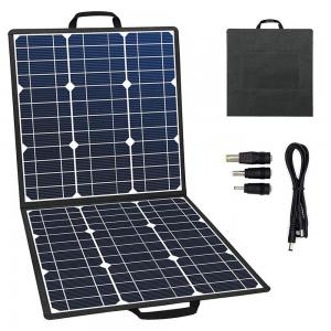  Outdoor 18V 100W Solar Panel Charger Waterproof Foldable Solar Panel For Camping Manufactures