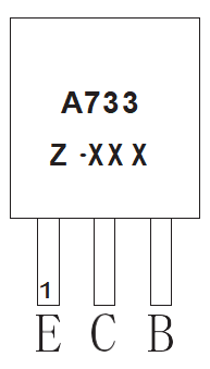 A733 PNP Tip Power Transistors TO-92 Plastic - Encapsulate Transistors