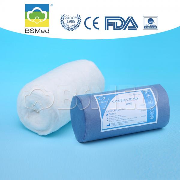Paper Wrapped Sterile Soft Roll , Odorless Sterile Absorbent Cotton Roll