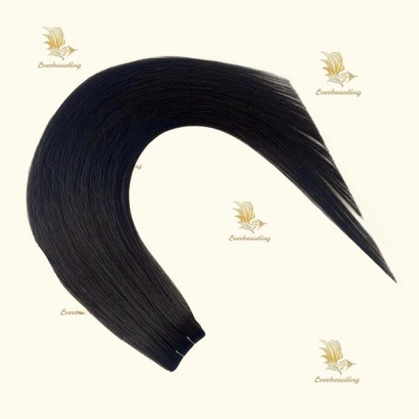 Chinese Hair Jet Black Invisible Seamless Injected Tape Human Hair Extensions with 1