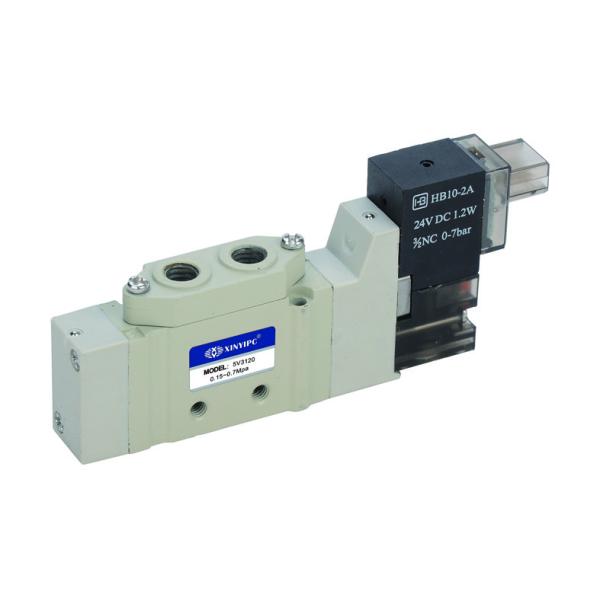 White Mini Single Coil Solenoid Valve , SMC Type Three / Two Way Air Valve