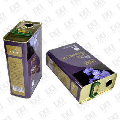 DADI 3 Liter Food Oil Can 5 Liter Olive Oil Tin Can CMYK Offset Printing with Logo Design