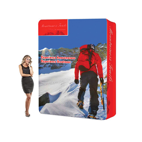 Aluminum tube straight tension fabric trade show display / Tension Fabric tube display 15'Wx8'H