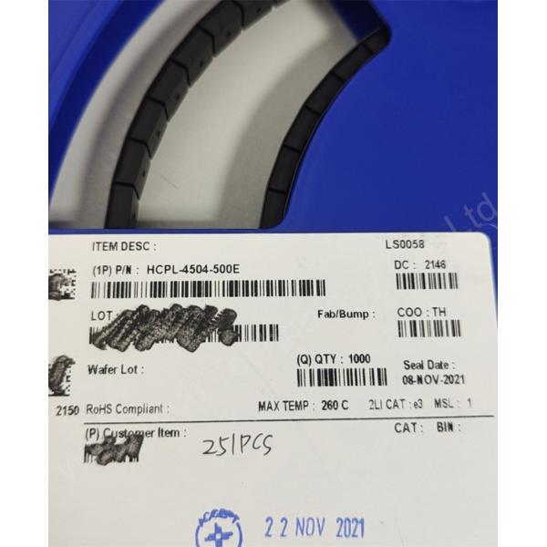 HCPL-4504-500E  High Speed Optocouplers 1MBd 1Ch 12mA Integrated Circuits ICs