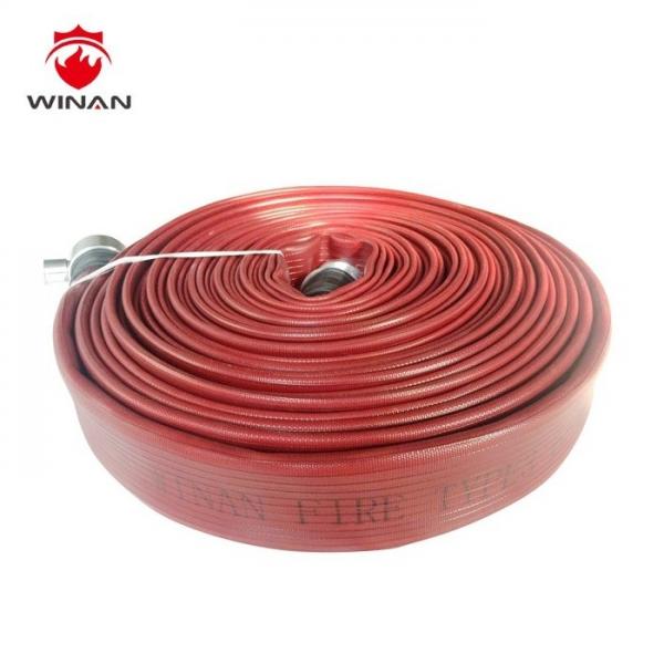 Quality 3 Inch Lay Flat Irrigation Discharge Hose 1.5 Inch Rubber Hose Reels Firefighting for sale