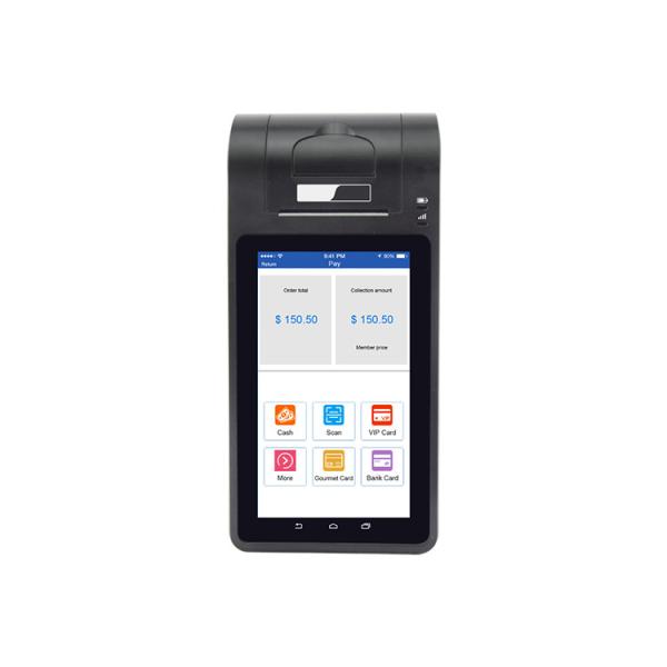 7 Inch touch screen Android Smart POS Terminal with thermal printer