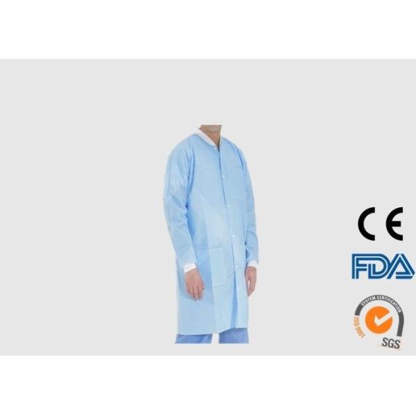 Comfortable Disposable Visitor Coats Water Repellent For Hospital / Clinic