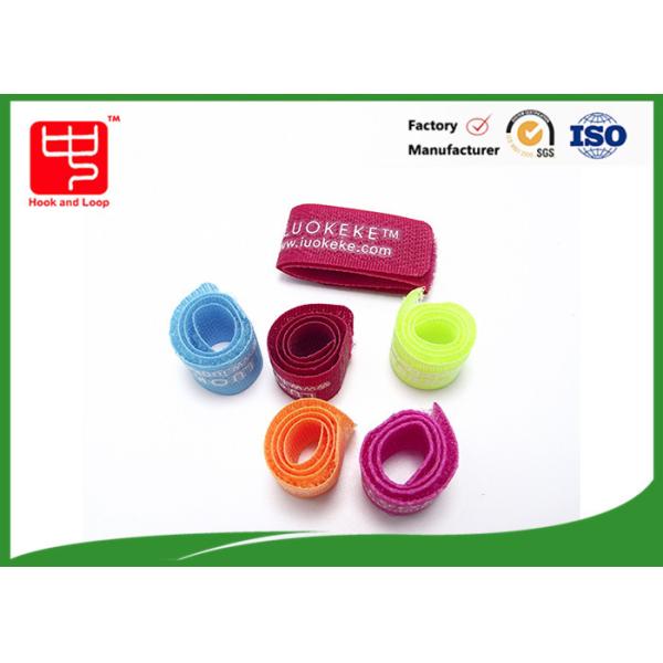Custom Logo Small Packing Double Sided Hook Loop Strap For Supermaket Goods