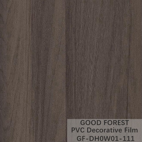 Partition PVC Decorative Film 0.25mm - 0.60mm Thickness Dark Grey Color