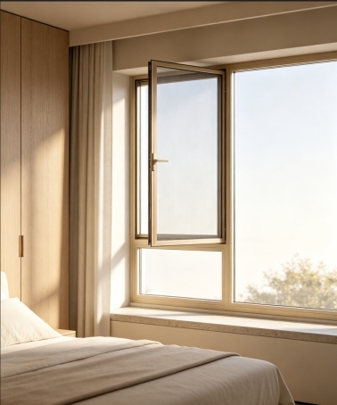 Invisible Screen Casement Window For Office Spaces And Modern Architectural