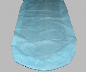 China Blue Disposable Bed Protection , PP30GR + PE20GR Disposable Fitted Sheet on sale