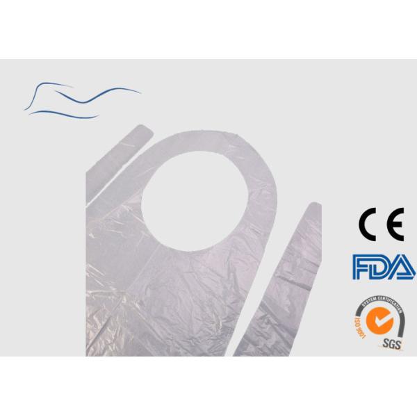 Protective White Disposable Aprons , Disposable Kitchen Aprons 69 * 107CM