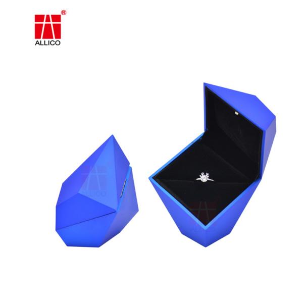 Custom Logo Velvet Jewelry Box Luxury Earring Bracelet Necklace Ring Box Jewelry Packaging Box