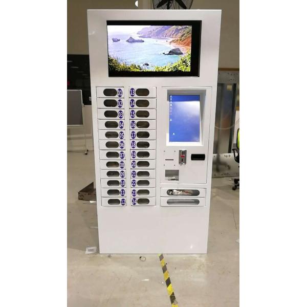 E-Wallet Opearted Cabinet Locker Mobile Phone Charging Station With 21 Touch Screen