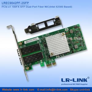 LR-LINK PCIe x1 100FX 2 SFP Port Desktop Fiber Ethernet Adapter (Intel 82580 Based) Manufactures