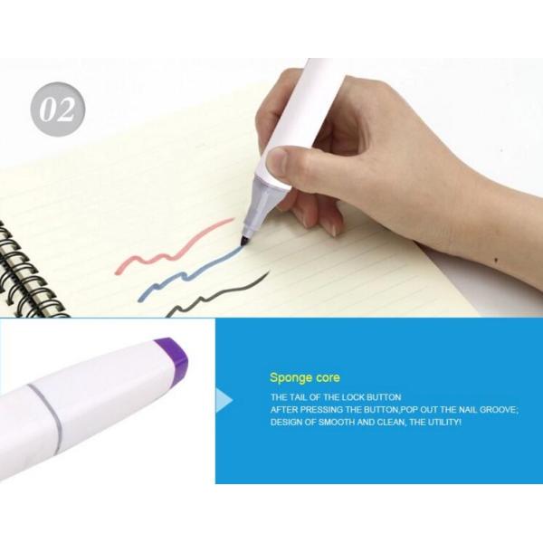 Cheap and good quality Double tip colored ink art marker pen with logo customized