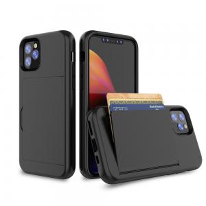  Shockproof Heavy Duty Cell Phone Cases Dual Layer Card Pocket Holder For Iphone Manufactures