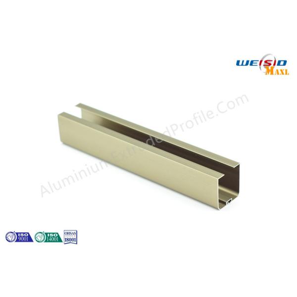 Industrial 6063 T5 Bronze Anodized Aluminium Profile , Aluminium Window Frame