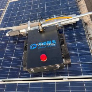 China Working Principle DC Motor Controlled Solar Panel Cleaning Robot with Water Spray on sale