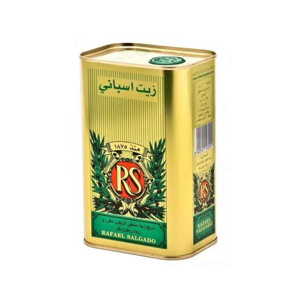 DADI 3L Rectangular Food Oil Can Empty Tin Metal Tin Can with Spout Lid Durable Tinplate