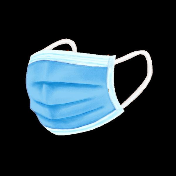 Anti Pollution Disposable 3 Ply Face Mask With Elastic Earloop