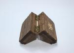 Pine Wood Handmade Decorative Wooden Boxes , Hinged Wooden Craft Boxes Nature