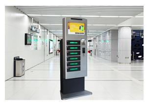  Patent Design Cell Phone Charging Stations , Mobile Phone Charging Kiosk with Wifi Manufactures