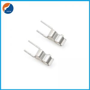 China SL-007 Copper Brass Nickel Plated PCB Mount Fuse Clips For 3x10mm Glass Ceramic Tube Fuse on sale