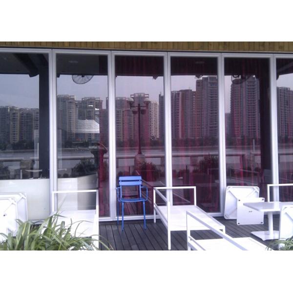 Aluminum Frame Glass Partition Wall  Sliding Partition Suspended