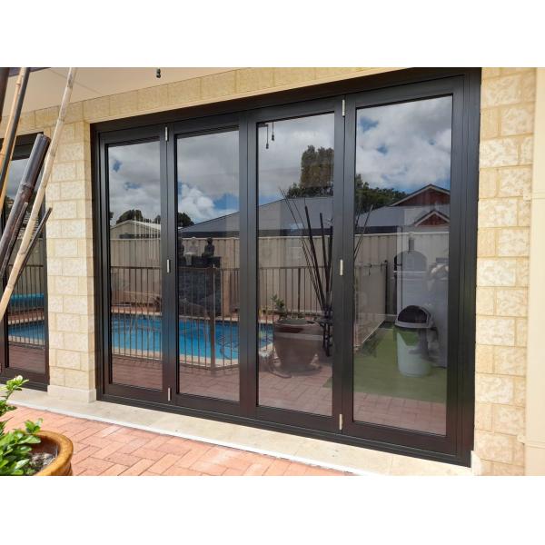 Customized Architectural Folding Doors Aluminium 5 Years Warranty