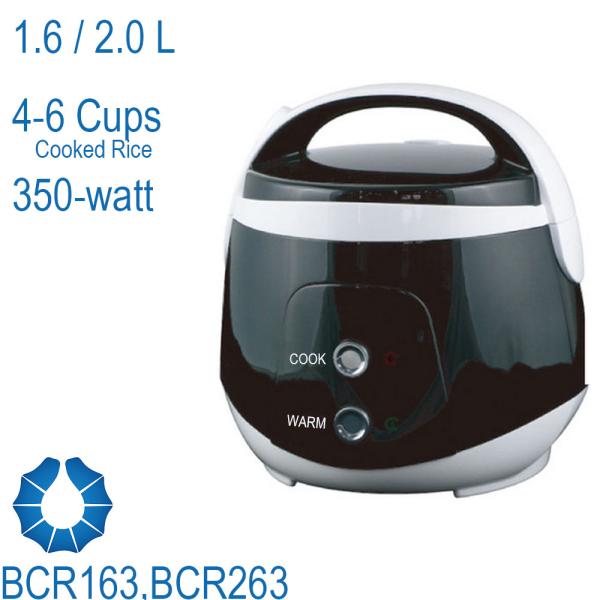 1.6/2.0L 4-6 cups Compact Rice Cooker fit for small family,student