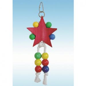  natural pine wooden bird toys 11 inches starry hanging for lovebirds senegal Manufactures
