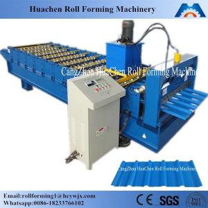  Corrugated Galvanized Roofing Sheet Roll Forming Machines , High Efficiency Manufactures