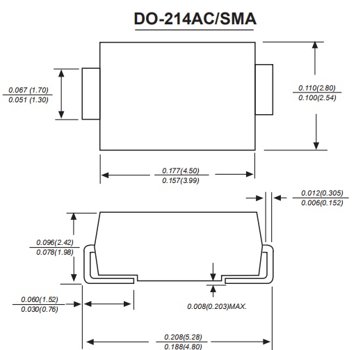 RS2A THRU RS2M Dual Power Mosfet , High Voltage Mosfet 0.002 Ounce 0.002 Ounce 0.07 Grams0.07 Grams