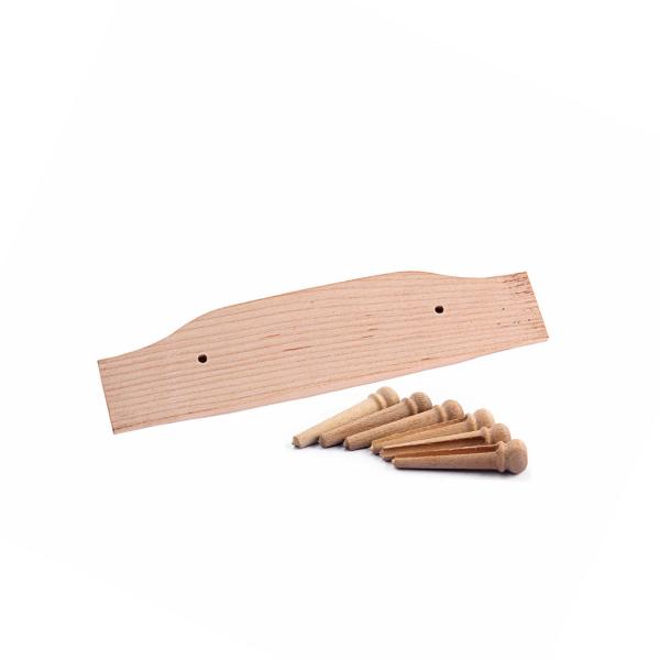 Professional Maple Wood Acoustic Guitar Bridge Pins And Saddle 6 Pins