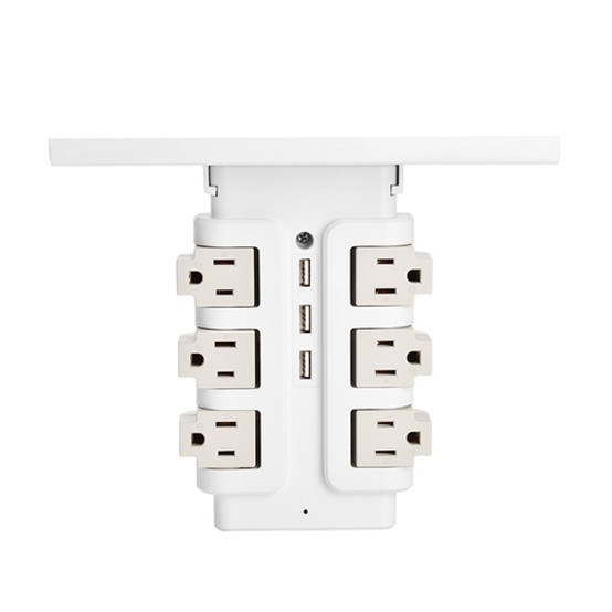 Wall Power Socket with Surge Protector ETL cETL Passed 6Way 3USB