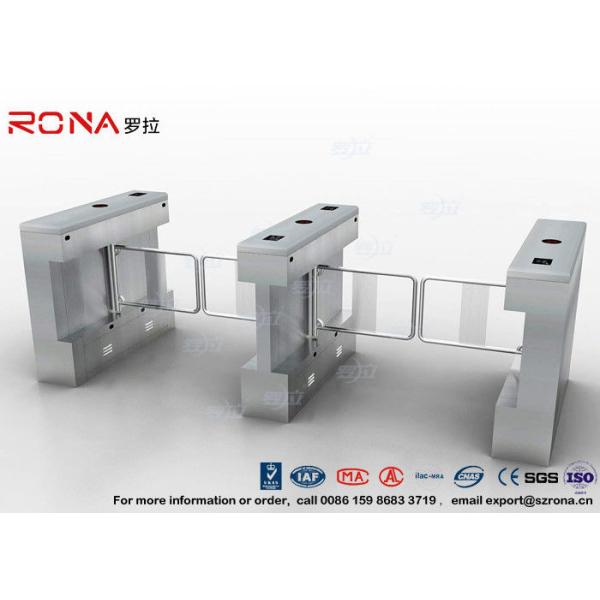 Automatic Pedestrian Swing Gate RFID Card Reader Infrared Sensor Security Turnstile