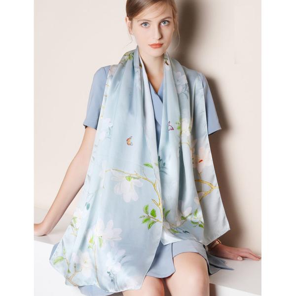 Breathable Scarf Custom Silk Neck Scarf Women 100% Silk Printed High Quality Scarves