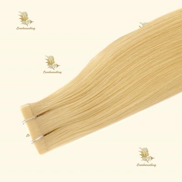 18 Months Life Dyeable Blonde Color Tape in Hair Extensions Directly Supplied