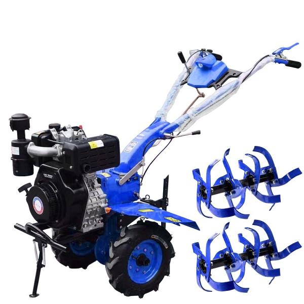 7.2 KW Agriculture Power Tiller 130KG Wet Friction Plate Diesel